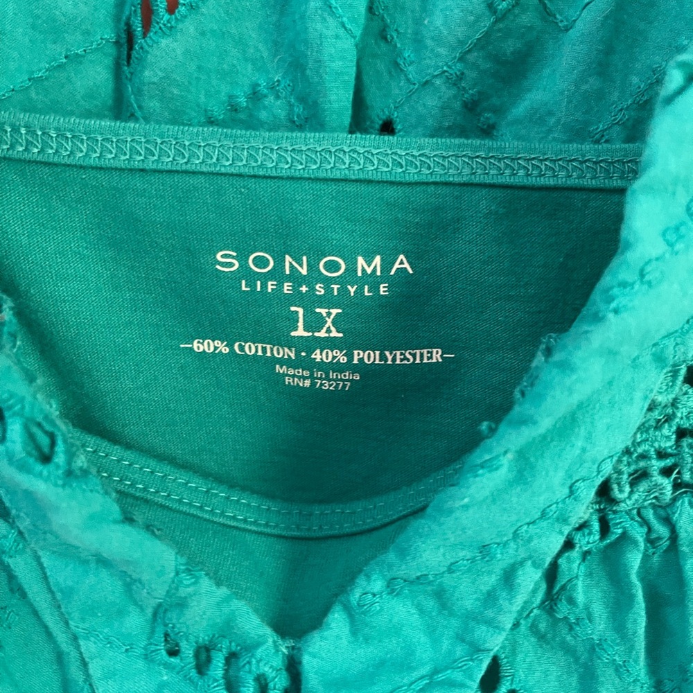 Plus Size Sonoma Life + Style Sleeveless Tops w/Tank -2 available $5 EACH - Picture 5 of 11